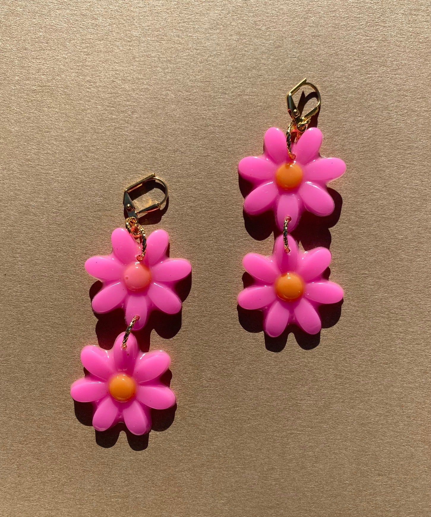 DOUBLE DAISIES IN HOT PINK